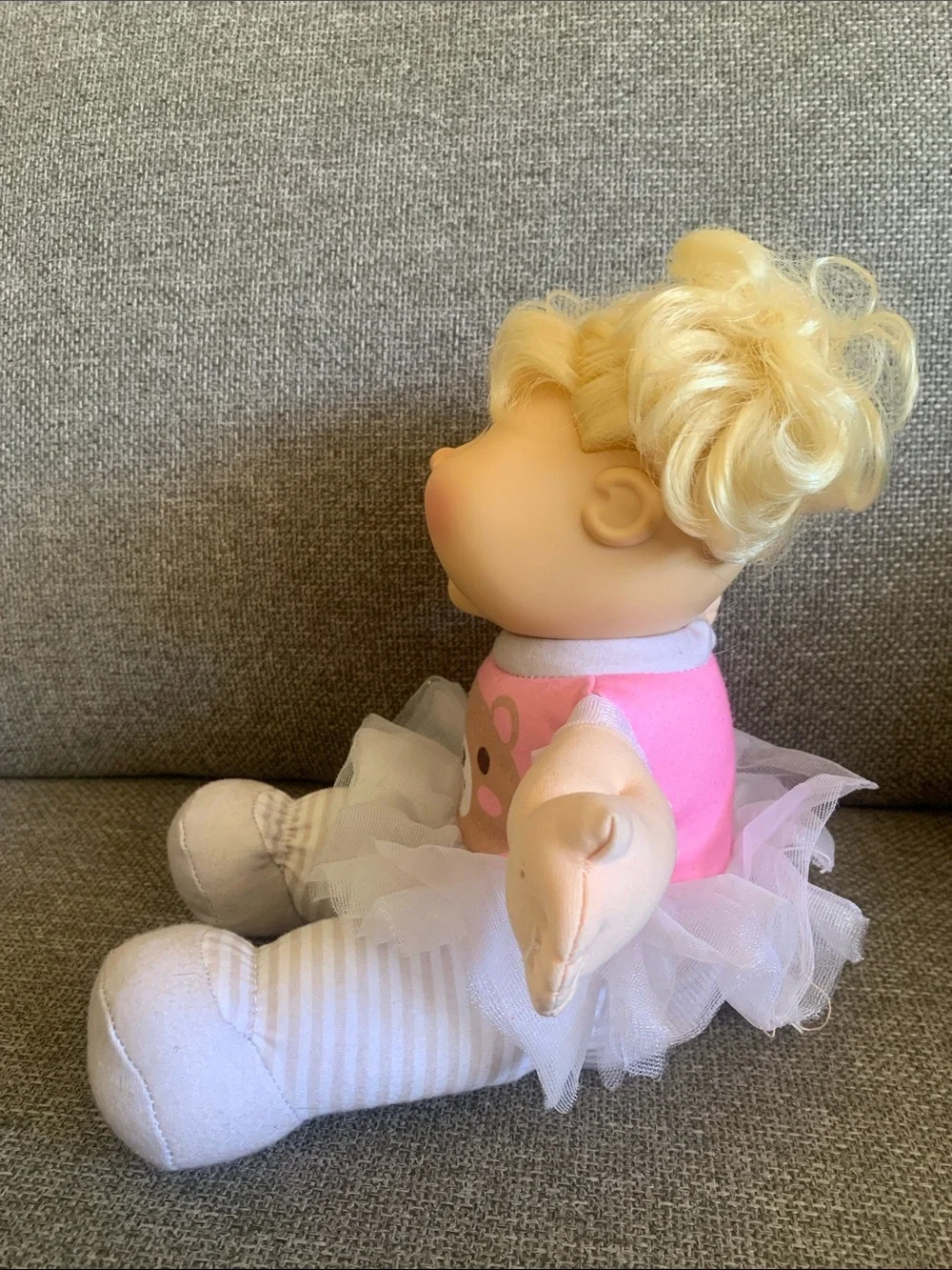 Cabbage Patch Kids Plush Baby Ballerina Doll wearing Teddy Bear Tutu